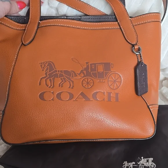 Coach Tote 27 Brown Leather - Picture 2 of 12